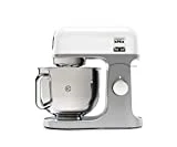 Kenwood kMix KMX750WH - Robot de Cocina Multifunción, 1000 W, Bol Metálico de 5 L con Asa, Gancho para Amasar, Varillas, Mezclado K, Acero Inoxidable, 6 Velocidades, Color Blanco