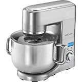 ProfiCook PC-KM 1096 Batidora amasadora semi-profesional, 10 L, 8 velocidades, 1500 W, 10 litros, 70 Decibelios, Acero Inoxidable