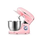 WYXR Batidora amasadora, albohes amasadora Profesional para Repostería, Bajo Ruido, 3 Ganchos, Robot de Cocina Automática Multifuncional, 6L, 6 velocidades, Bol de Acero Inoxidable,1500W