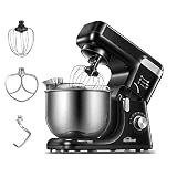Kealive Batidora Amasadora, Batidora Amasadora Reposteria Profesional de 8 Velocidades, Robot de Cocina Batidora Multifunción de Bajo Ruido de 1200 W, Recipiente de Acero Inoxidable de 5.5L