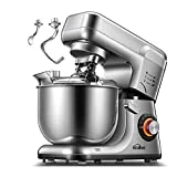 Kealive Batidora Amasadora, 1200W Profesional de 8 Velocidades, Robot de Cocina Automática Multifuncional con Dos Gancho Amasador, Recipiente de Acero Inoxidable de 5.5L
